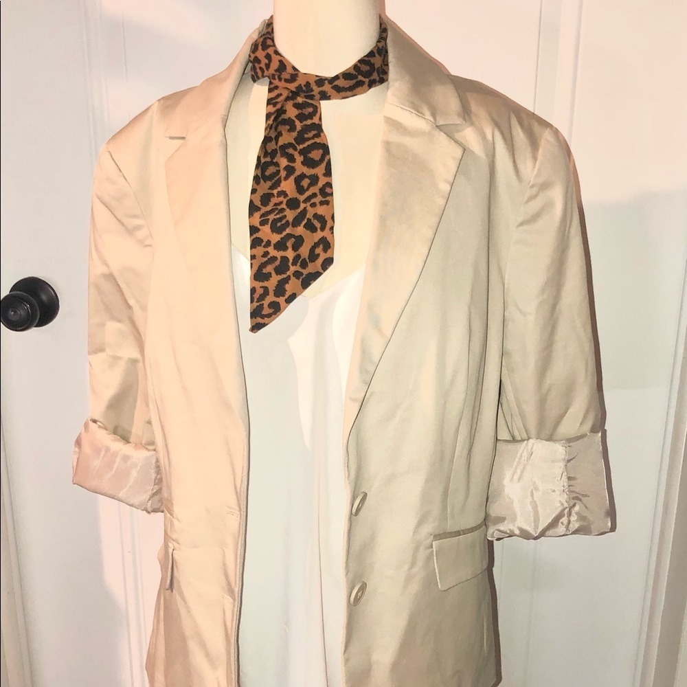 NWT NY&Co. Khaki Blazer Size 14 - Picture 3 of 14